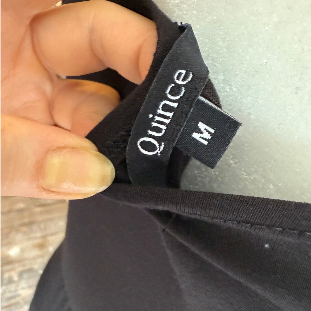 Quince Midi Tank Dress Black Tencel blend black women's M - Picture 7 of 9